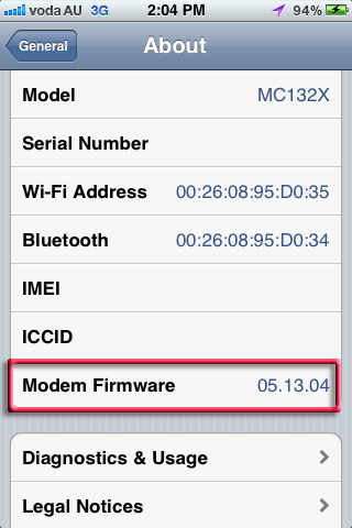 modem-firmware-baseband 05.13.04