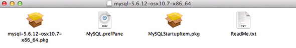 mysql install packages osx 10.9