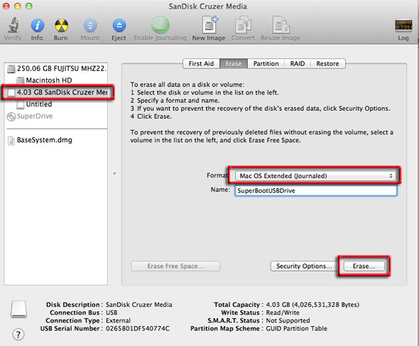what partition scheme for mac bootable usb