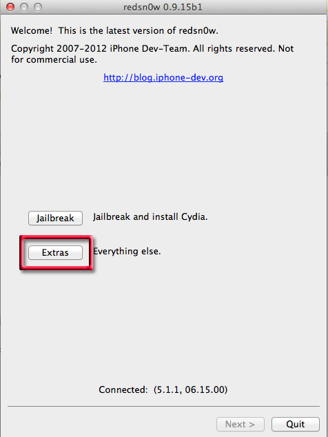 ios6 jailbreak extras redsn0w