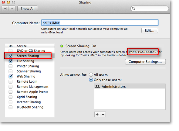 best vnc client for mac screen sharing