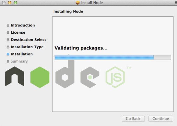 install node js mac package manager