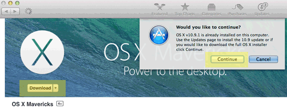 where to download mavericks dmg