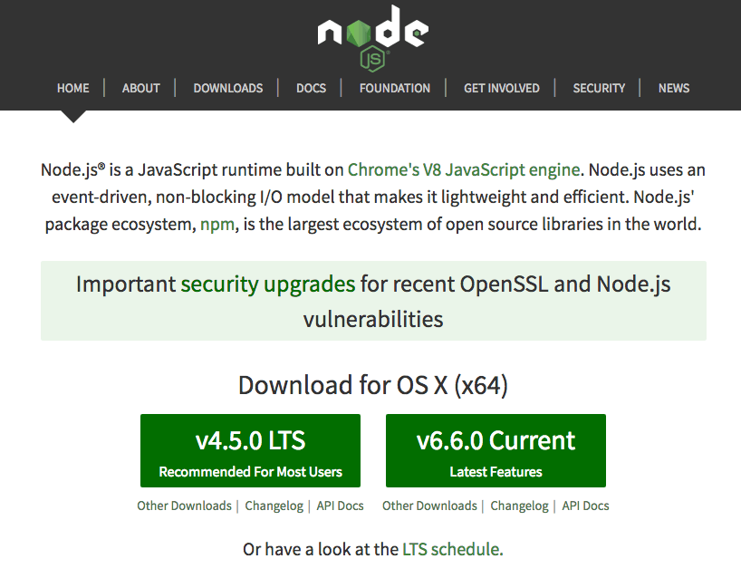 download node.js for mac
