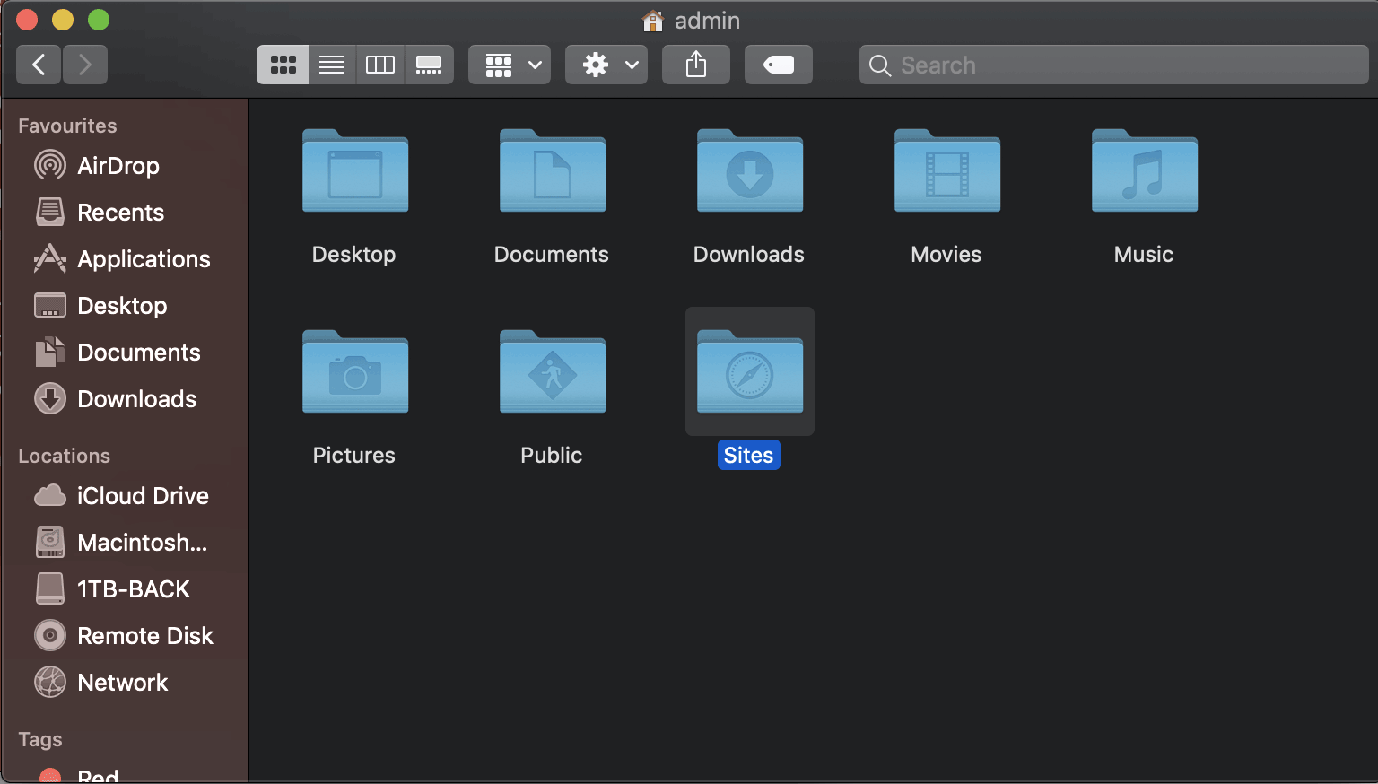 No library in home folder mac